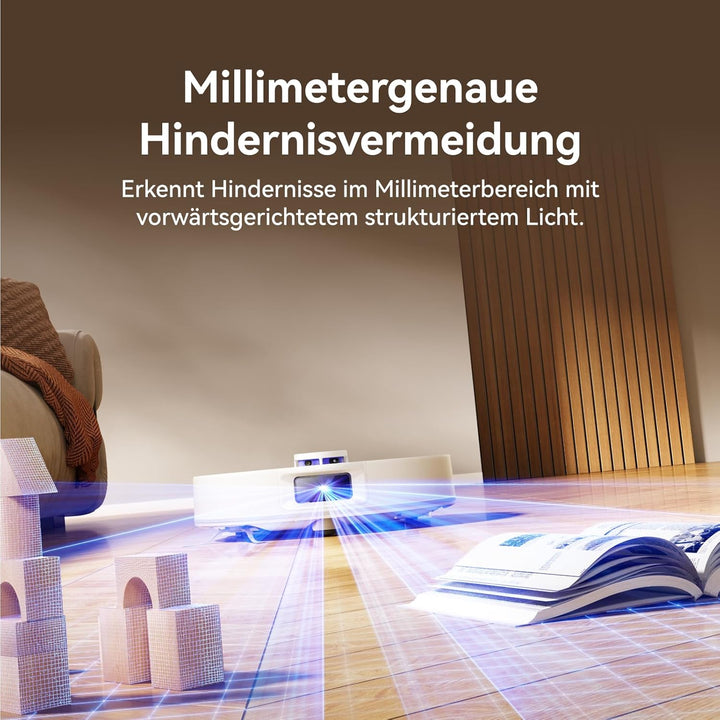 NARWAL Freo S Saugroboter mit Wischfunktion, 8000Pa, 8N Reinigungsdruck, Auto-Entstaubungsstation 3.