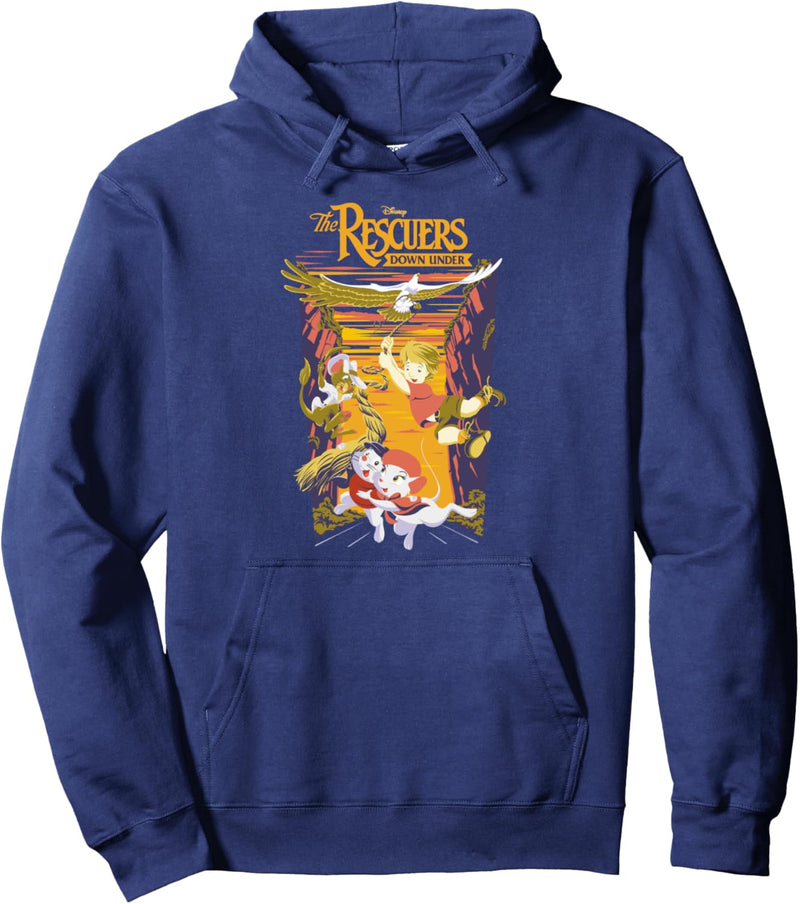 Disney The Rescuers Down Under Group Shot Sunset Poster Pullover Hoodie