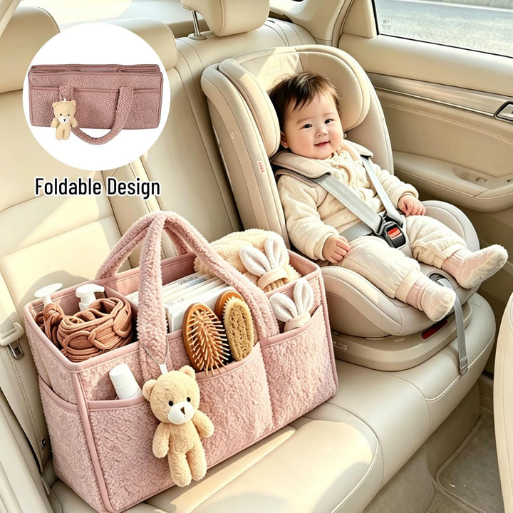 Wickeltisch Organizer, Baby Wickeln Henkeltaschen Rosa, Rosa