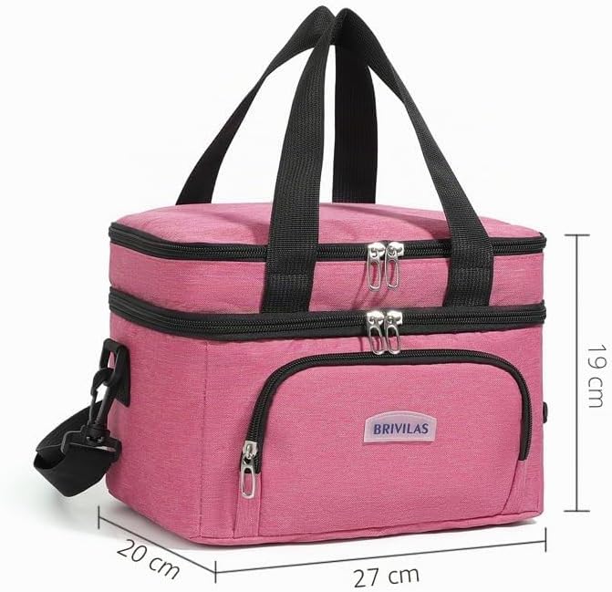10L Kühltasche für Männer und Frauen – Doppellagige Isolierte Kühltasche, Auslaufsichere Lunchtasche