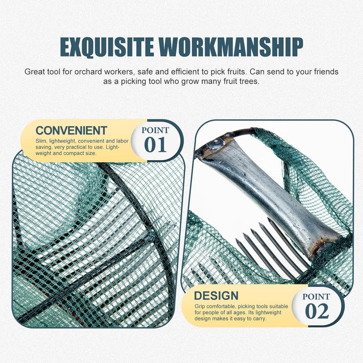 HEMOTON Berry Picker Rake mit Metallischem Kamm Und Ergonomischem Griff Blaubeeren Picker Scoop Harv