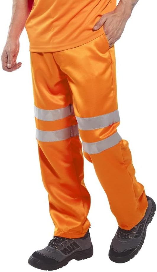 Portwest Warnschutz-Hose aus Polyester-Baumwolle RIS, Grösse: S, Farbe: Orange, RT45ORRS S Orange, S