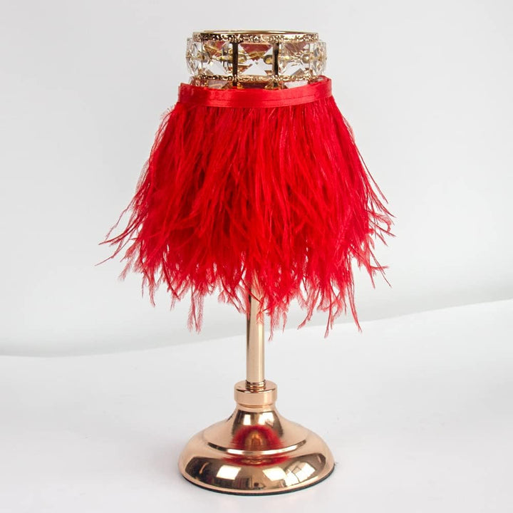 3 Yards 10–15 cm grosse rote Straussenfedern Trim Fransen für DIY Kleid Nähen Handwerk Kostüme Dekor