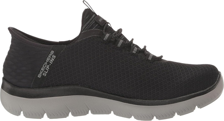 Skechers Herren Summits High Range Sneakers 39 EU Weit Black Mesh Charcoal, 39 EU Weit Black Mesh Ch