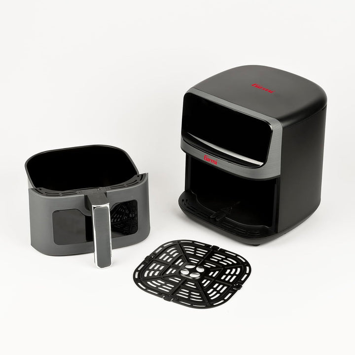 Girmi FG27 "Ecofrit Lite" Heissluftfritteuse, 4,2 Liter, 1400 W, Digitalanzeige, 8 Programme, Timer,