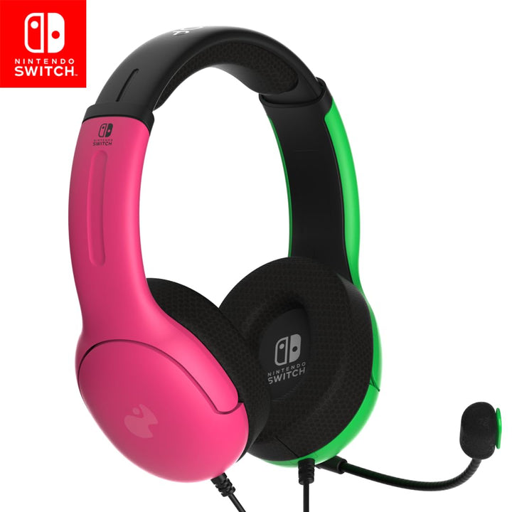 PDP Gaming LVL40 Stereo Kopfhörer mit Mic für Nintendo Switch - PC, iPad, Mac, Laptop Compatible - N