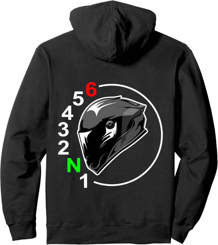 Motorradfahrer 1N23456 Helm Rennmaschine Pullover Hoodie