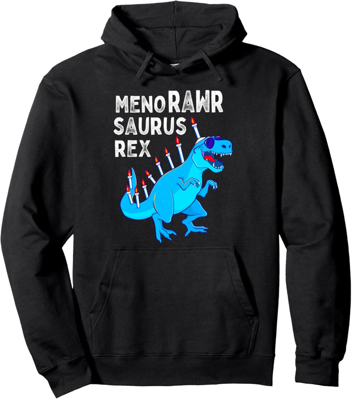 Menorawrsaurus Rex Chanukka Dinosaurier T Rex Rawr Jungen Pullover Hoodie