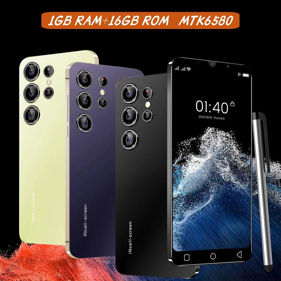 CatCalls Günstiges Smartphone, 5,0 Zoll, Android 9.0, 16 GB ROM, Dual-SIM, Dual-Kamera, Gesichtserke