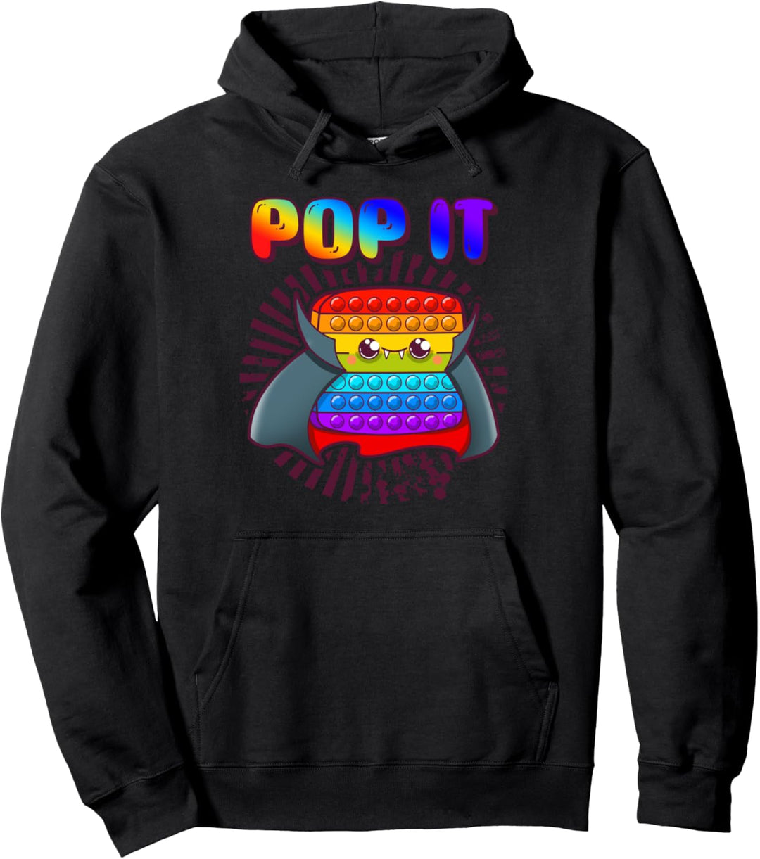 PopIt T-Shirt Halloween Vampir Zappelspielzeug für Kinder Pullover Hoodie
