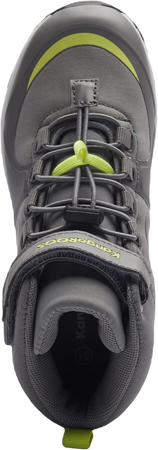 KangaROOS Unisex Kinder Kx-Hydro Sneaker 27 EU Ultimate Grey Limetta, 27 EU Ultimate Grey Limetta