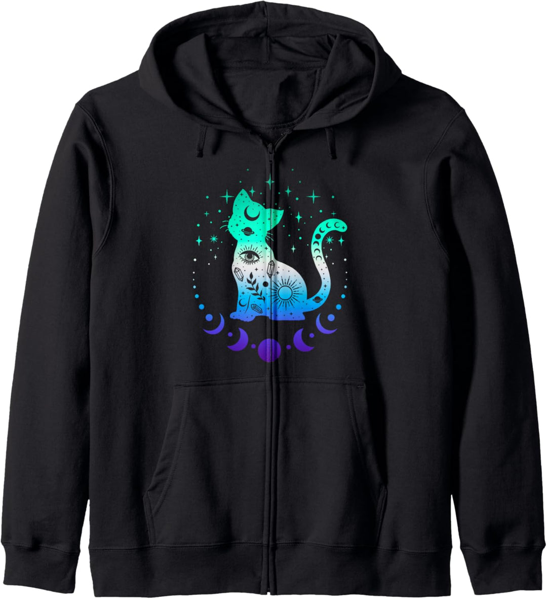 mLm Gay Männer Pride Flaggenfarben, Astronomie Katze Kapuzenjacke