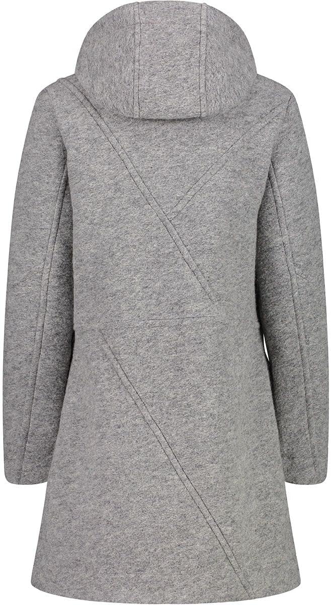 CMP Damen Long Coat Wooltech Longcoat 34 Grey Mel., 34 Grey Mel.