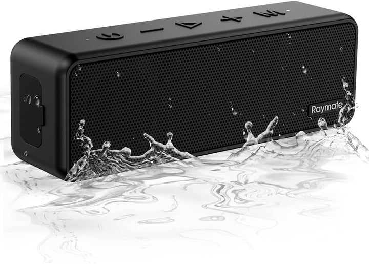 Raymate Bluetooth Lautsprecher Musikbox Tragbarer Bluetooth Box mit Lauter Stereo Sound, Satter Bass
