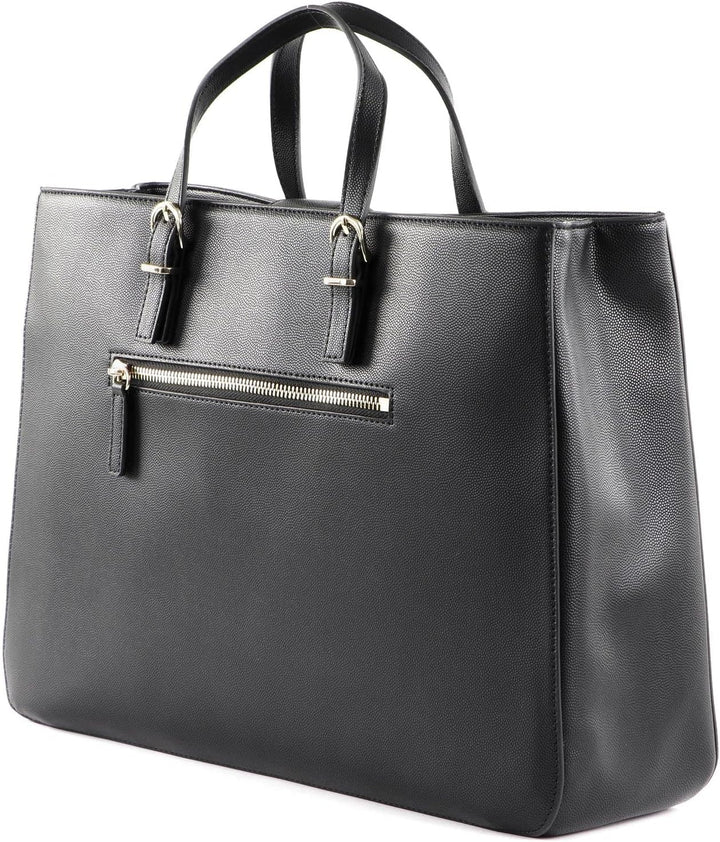 Tommy Hilfiger Damen Handtasche TH Timeless Work Bag aus Kunstleder Schwarz, Schwarz