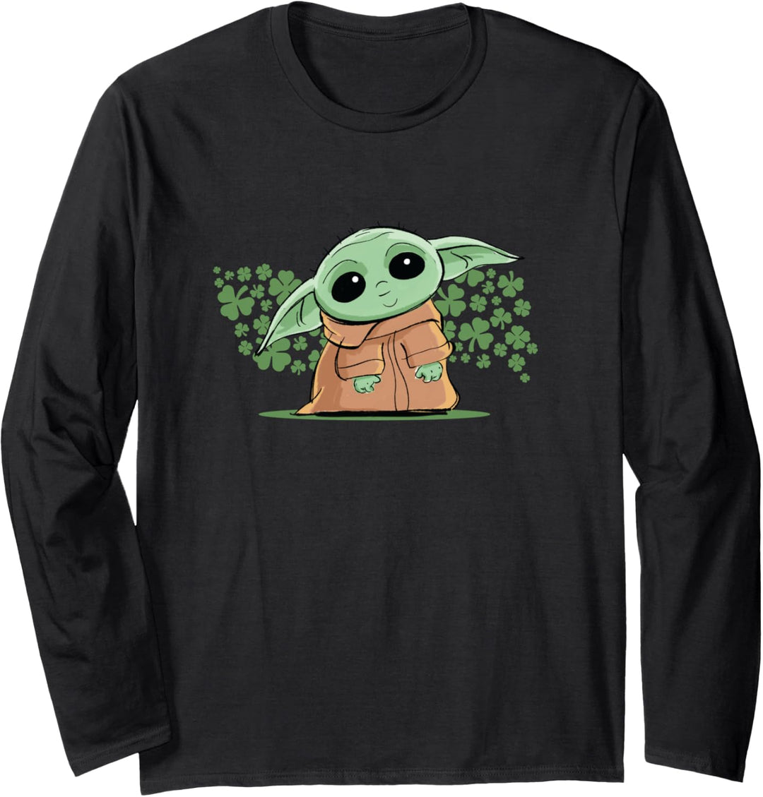 Star Wars The Mandalorian The Child Green St. Patrick's Day Langarmshirt