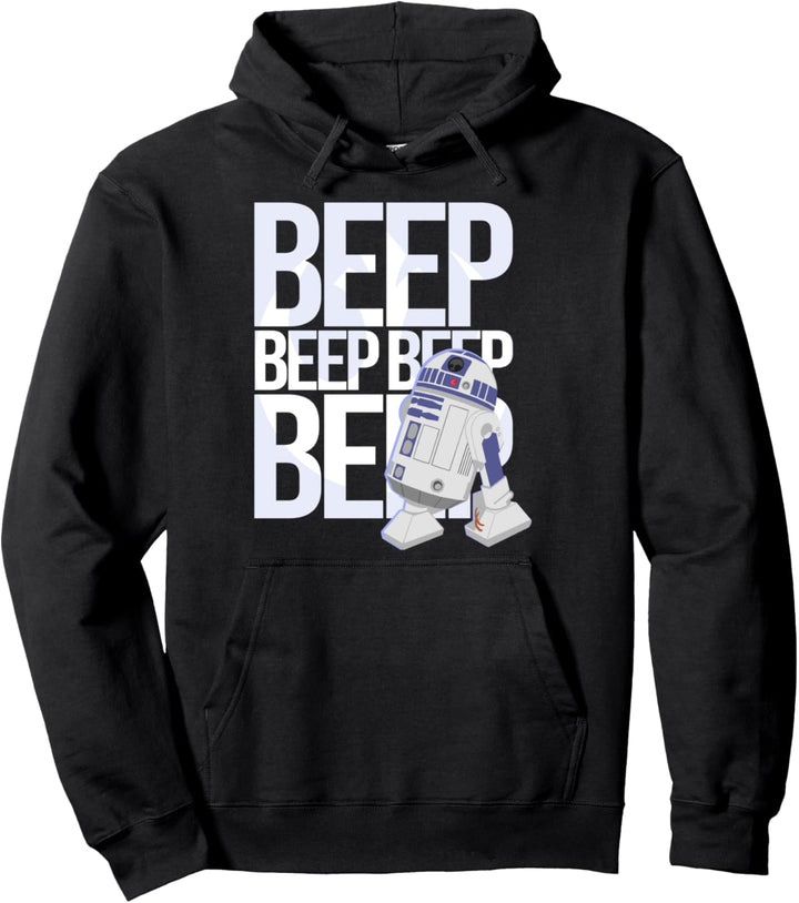 Star Wars R2-D2 Beep Beep Droid Language Poster Pullover Hoodie