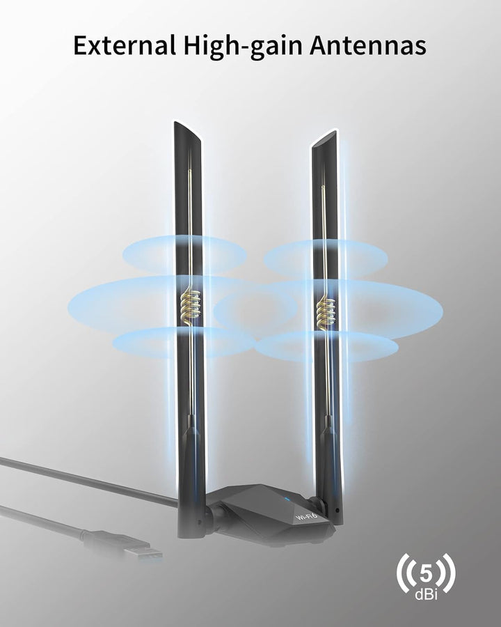 BrosTrend AX1800 WiFi 6 WLAN Stick Linux für PC und Raspberry Pi 2+ mit Ubuntu, Mint, Debian, Kubunt