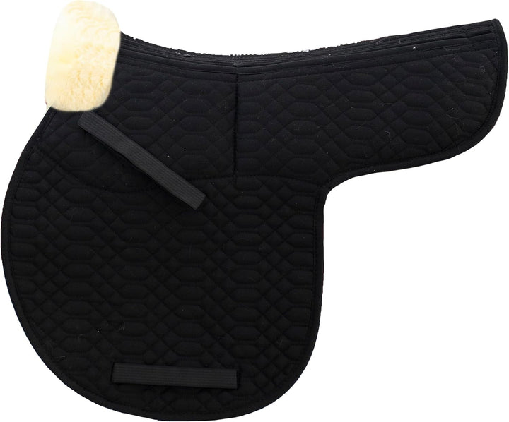 Engel Reitsport Satteldecke SADEK1AP Lammfell &amp; Baumwollsteppstoff, Fell in Sattellage, Fellkranz vo