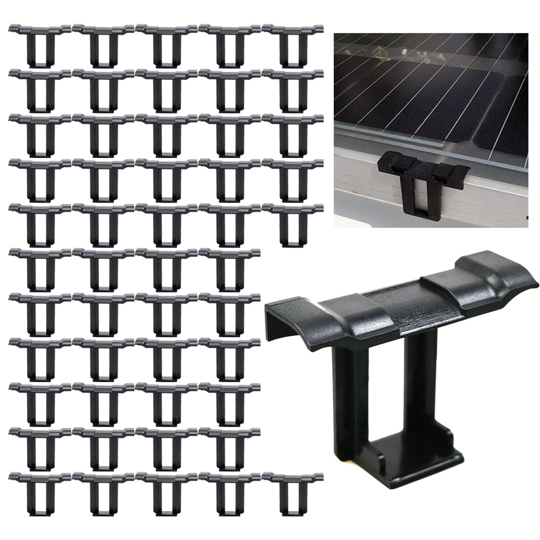 50 Stück Solarpanel Wasserablauf Clips, Entwässerung Clips, Solarmodul Reinigungsclips, Schlammentfe