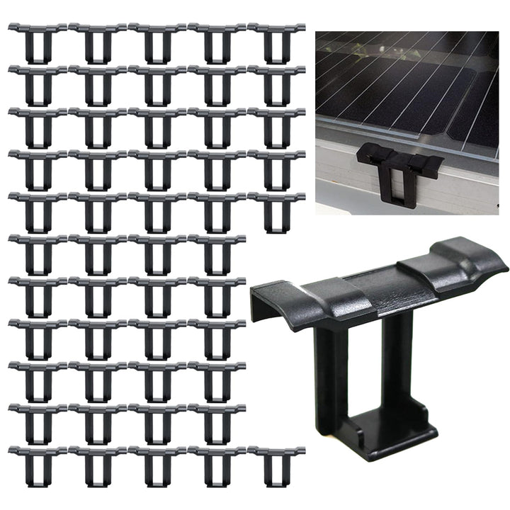 50 Stück Solarpanel Wasserablauf Clips, Entwässerung Clips, Solarmodul Reinigungsclips, Schlammentfe