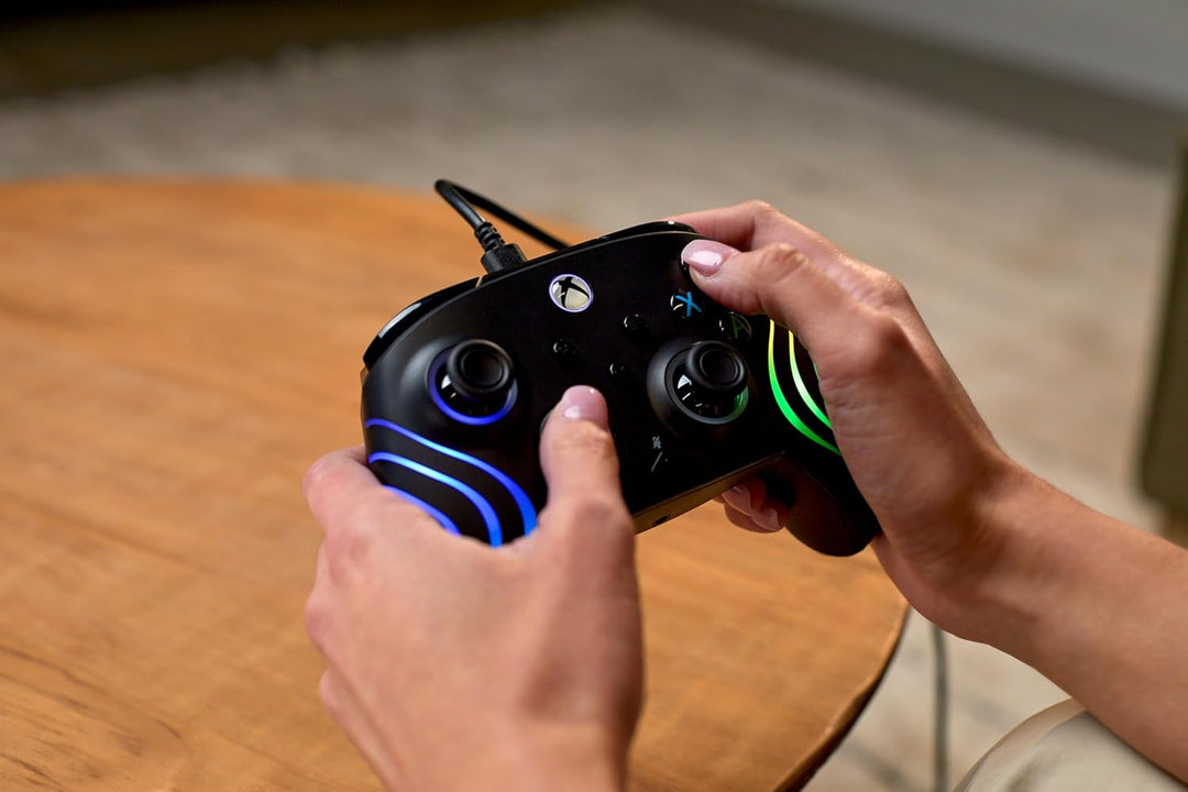 Turtle Beach Afterglow Wave Controller Schwarz Wired RGB Gaming Controller – Lizenziert für Xbox Ser