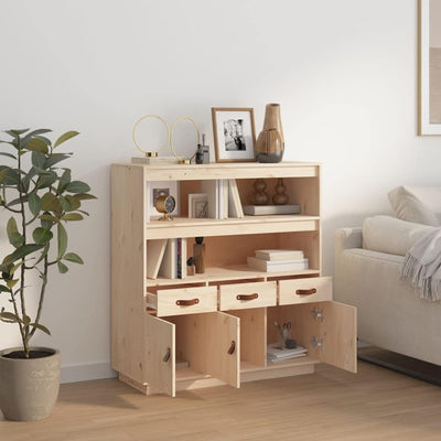 Tidyard Highboard Sideboard Kommode Anrichte Schrank Mit 2 offene Fächer, 3 Türen und 3 Schubladen V