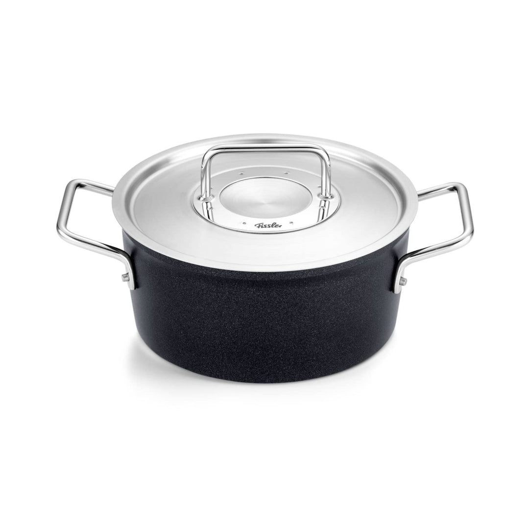Fissler Adamant / Aluminium-Kochtopf (Ø 20 cm, 2,7L) Töpfe-beschichtet mit Metall-Deckel, antihaften