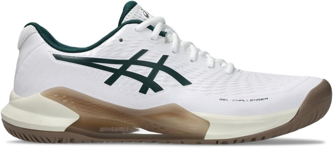 ASICS Damen Gel-Challenger 14 ClaySneaker 41.5 EU White Saxon Green, 41.5 EU White Saxon Green
