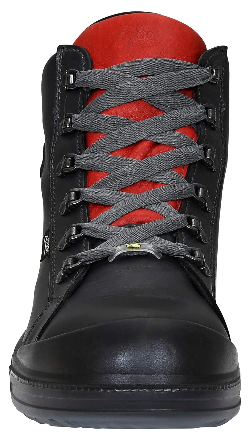ELTEN Sicherheitsschuhe DELUXE GTX Mid ESD S3 CI, Herren, Leder, Stahlkappe, leicht, sportlich, Schw