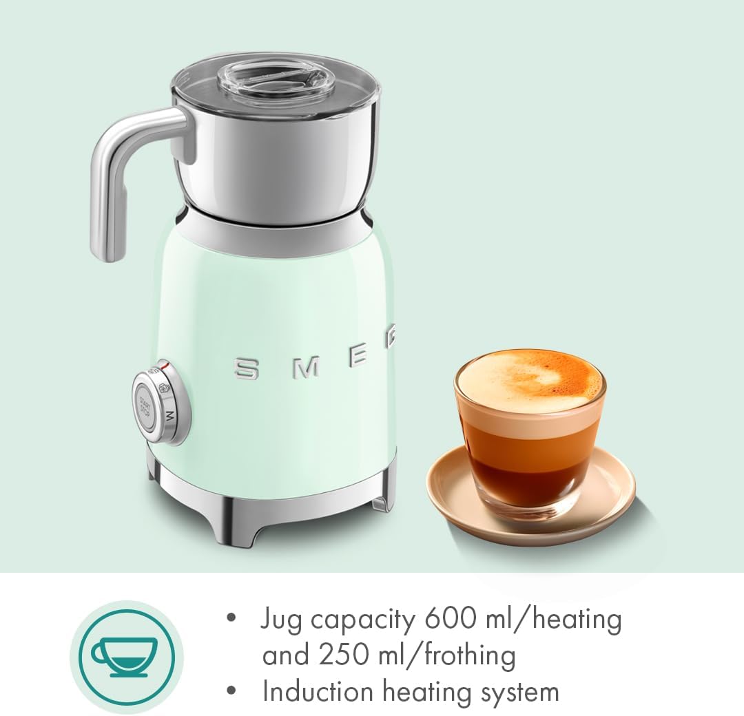 SMEG - Máq. Barista MFF11PGEU, Pastellgrün, Pastellgrün