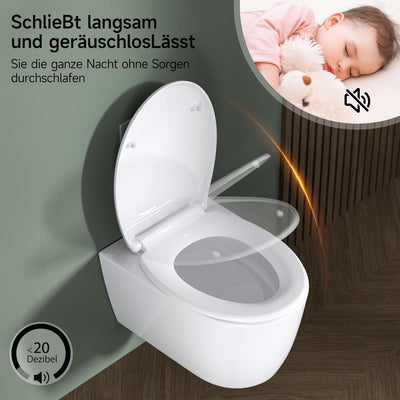 Rainsworth Nano Glaze Toilettendeckel Form O,Urea Formaldehyd Wc Sitz Mit Absenkautomatik,Ergonomisc