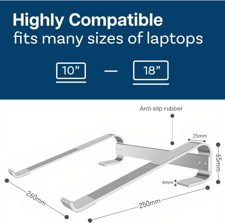 MMOBIEL Laptop Ständer Laptop Stand 10 bis 18 Zoll - Laptophalterung Universal - Laptopständer für d