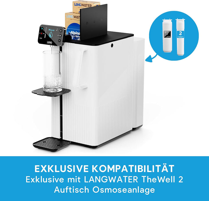 LANGWATER Ersatz-Wasserfilter-Set für TheWell 2 Auftisch Osmoseanlage – Filter 1 Kombinierter Sedime