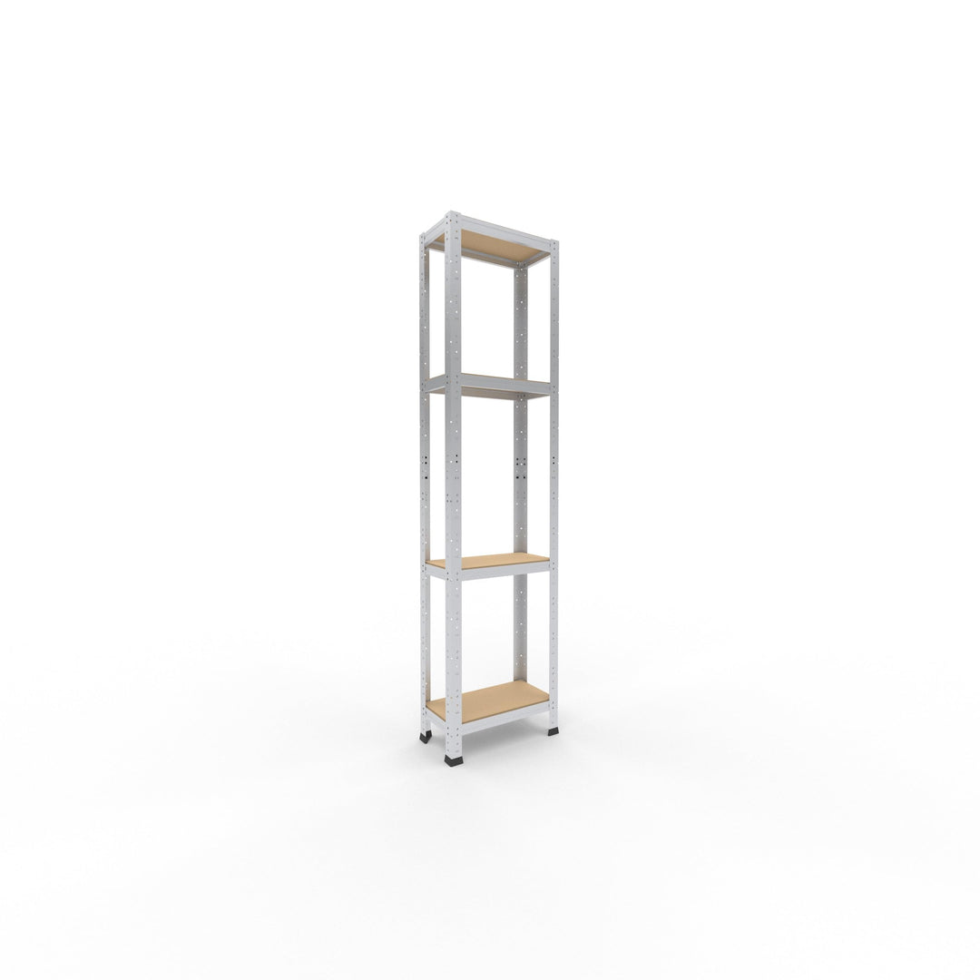 shelfplaza® 180x45x23cm Home Schwerlastregal verzinkt/Metallregal mit 4 Böden/Kellerregal Metall, Ga