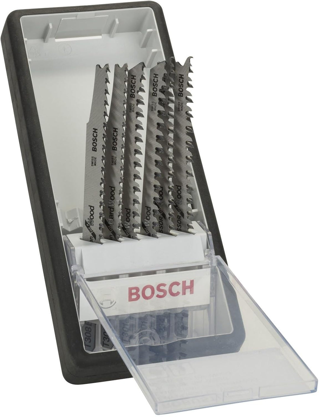 BOSCH 2607010572 Stichsägeblatt ROBUSTLINE 6er Holz E x pert Set, T-Schaft