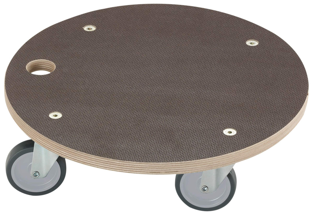 Dörner + Helmer Transportroller Maxi-Soft, Rund, 380mm x 120mm, 200kg Tragkraft, Gummiräder, für Kis