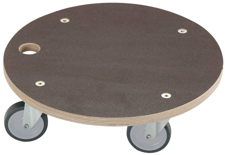 Dörner + Helmer Transportroller Maxi-Soft, Rund, 380mm x 120mm, 200kg Tragkraft, Gummiräder, für Kis