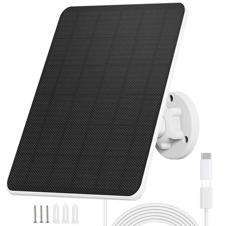 6W Solarpanel für Überwachungskamera,Solarmodul für DC 5V Sicherheitskamera,Kamera Outdoor,Türklinge