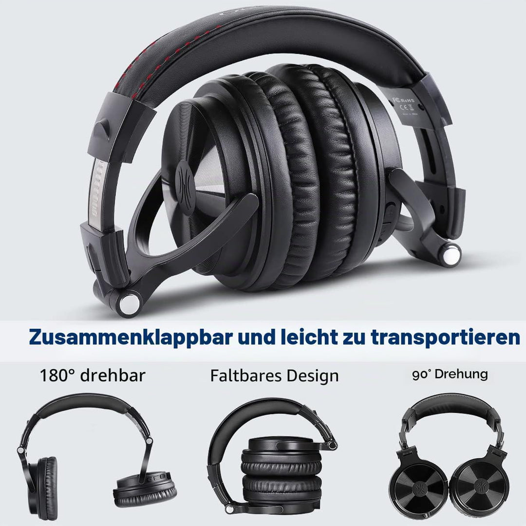 OneOdio Bluetooth Kopfhörer Over Ear,110 Std Spielzeit Kopfhörer Kabellos Bluetooth, HiFi Stereo, Ei