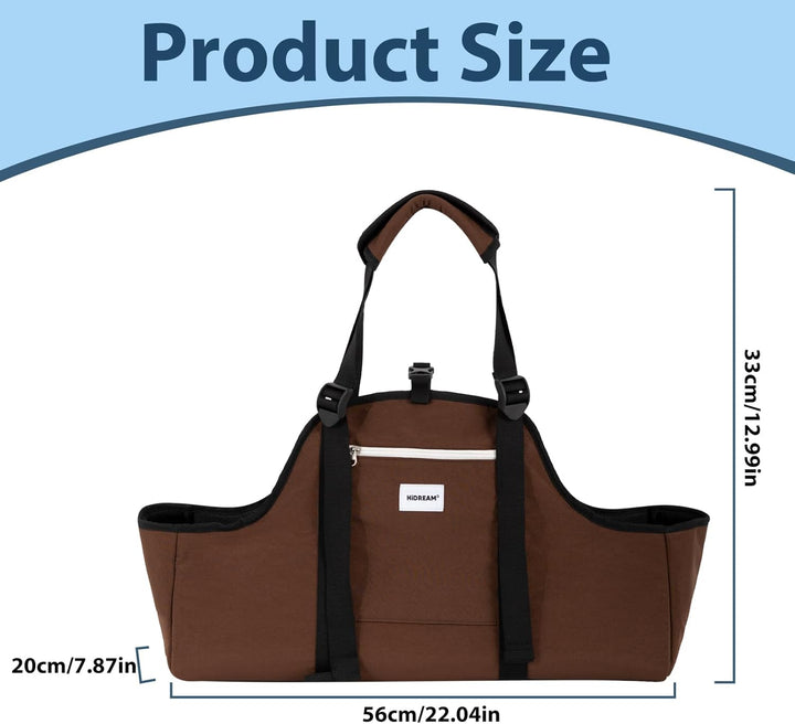 Tragbare Hundetasche, Nylon, leicht, wasserabweisend, Dackel-Haustier-Tragetasche, lange Hundetasche
