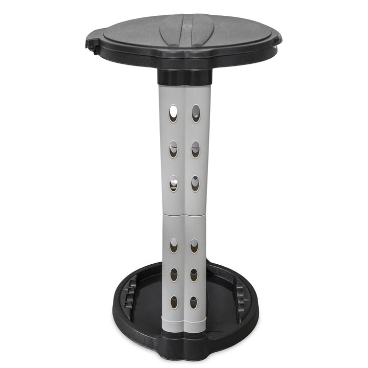 Spetebo Müllsackständer mit Deckel und Klemmring - 120 L - Ständer für gross Müllsäcke - Müllbeutel