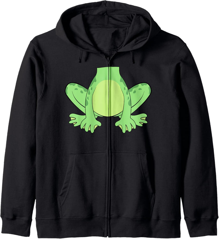 Frog Body Costume Easy Halloween Gift Amphibian Lover Frosch Kapuzenjacke