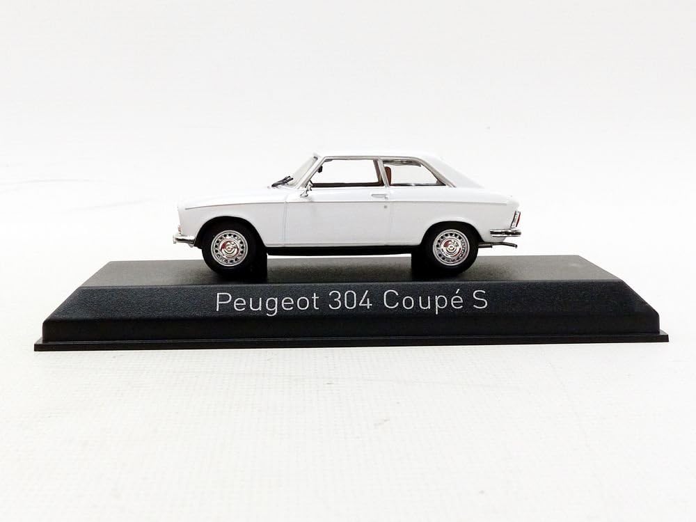 Norev-304 S Coupe 1973 Peugeot Miniatur-Fahrzeug, Weiss, Massstab 1:43