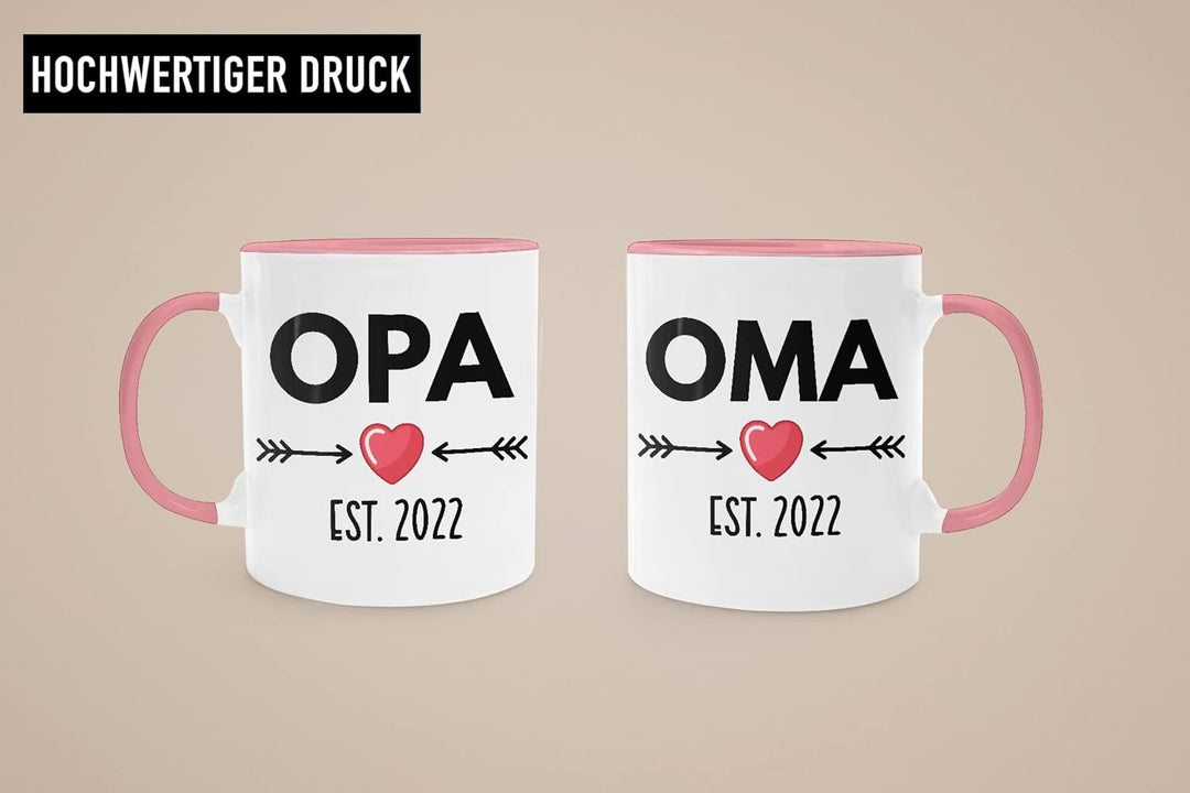 Trendation - Ihr werdet Oma und Opa 2022 Geschenk Schwangerschaft Verkünden Überraschung Baby Du Wir