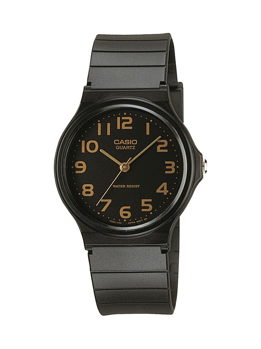 Casio - -Armbanduhr- Mit schwarzem Harzband, Mit schwarzem Harzband