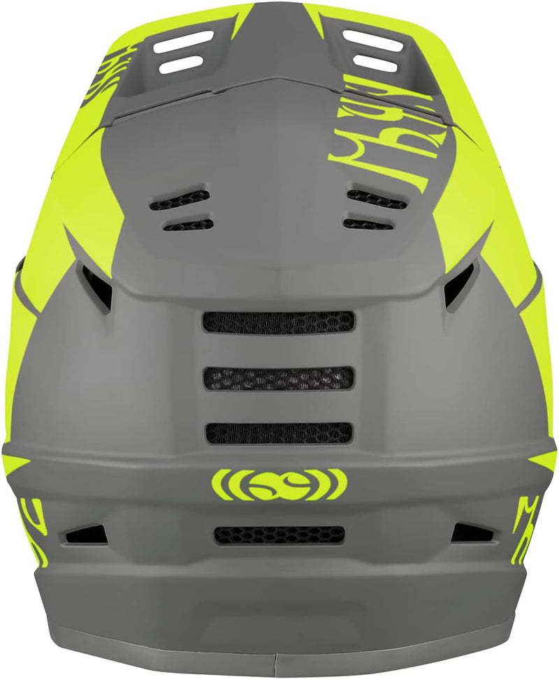 IXS Xact Evo Integralhelm für Mountainbike/E-Bike/BMX, Unisex, Lime-Graphit, Grösse L