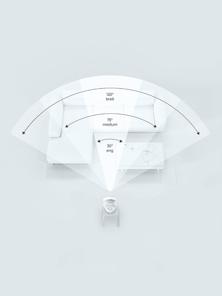 MEACO MeacoFan Sefte® Tischventilator - 10"" Luftumwälzer mit 12 Geschwindigkeiten - Horizontale und