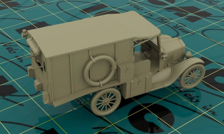 ICM ICM35661 - 1:35-Modell T 1917 Krankenwagen, WWI Amerikanisches Auto, Mittel