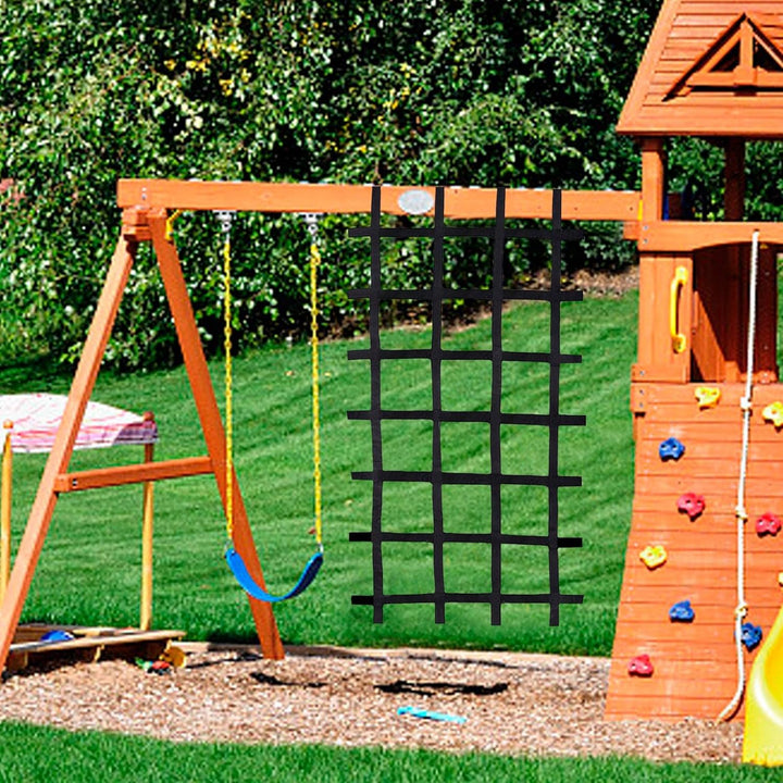 Kletternetz für Kinder – Kletternetz für Kinder | 225,4 x 117,8 cm Netz mit Haken, Baumhaus, Dschung